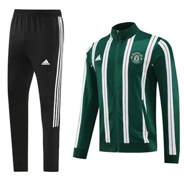 2023/24 Manud green with white soccer jacket tracksuit size