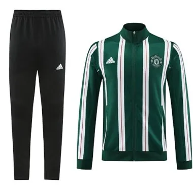2023/24 Manud green with white soccer jacket tracksuit size
