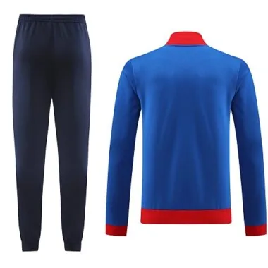 2023/24 Lyon color blue with red stripe jacket tracksuit size