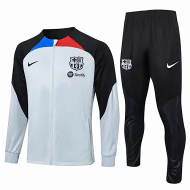 A709# 2023/24 Bar light gray with black soccer jacket tracksuit size