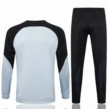 A709# 2023/24 Bar light gray with black soccer jacket tracksuit size