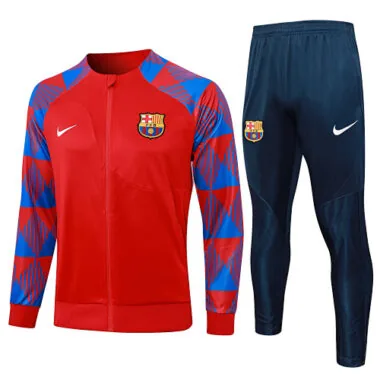 A706# 2023/24 Bar red with blue soccer jacket tracksuit size