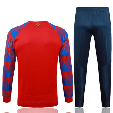 A706# 2023/24 Bar red with blue soccer jacket tracksuit size