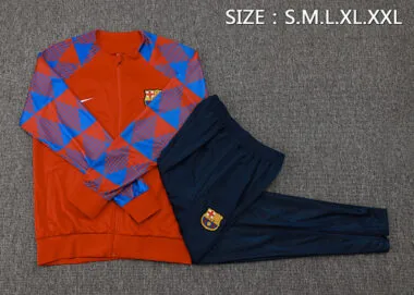 A706# 2023/24 Bar red with blue soccer jacket tracksuit size