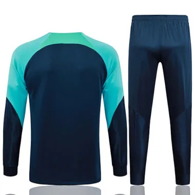 A705# 23-24 Bar navy blue with green soccer jacket tracksuit size S-2XL