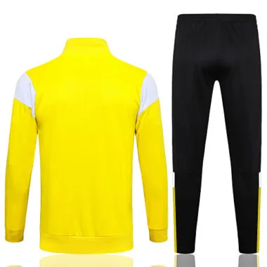 A699# 23-24 Dortmund yellow with black and white soccer jacket tracksuit size S-2XL