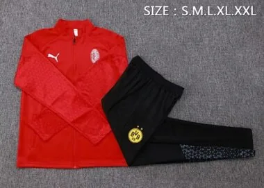A696# 2023/24 AC red soccer jacket tracksuit size