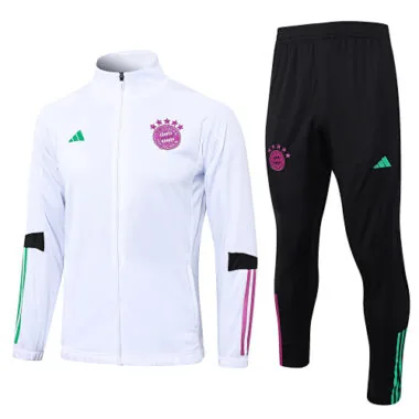 A691# 23-24 Bayern white soccer jacket tracksuit size S-2XL