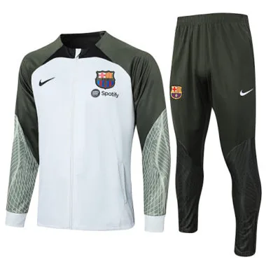 A684# 23-24 Bar light gray with green soccer jacket tracksuit size S-2XL