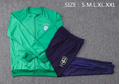 A683# 2023/24 Brazil green soccer jacket tracksuit size