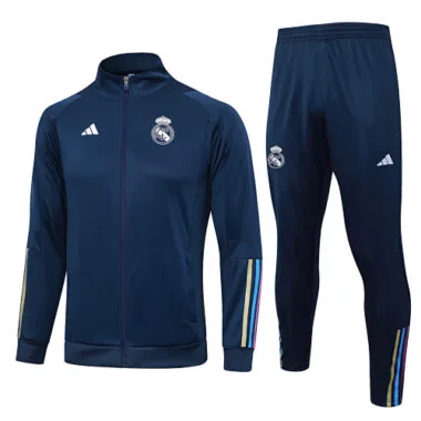 A682# 2023/24 Real Madrid navy blue soccer jacket tracksuit size