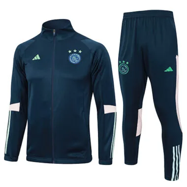 A678# 23-24 Ajax navy blue with pink jacket tracksuit size S-2XL