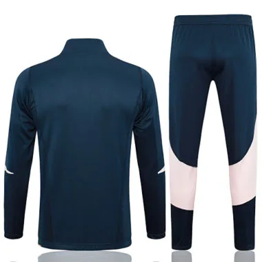 A678# 23-24 Ajax navy blue with pink jacket tracksuit size S-2XL