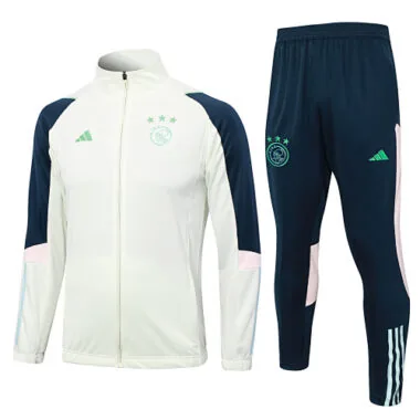A677# 23-24 Ajax light green with navy blue jacket tracksuit size S-2XL