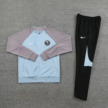 2022/23 CA blue with gray full zipper jacket tracksuit size S~2XL
