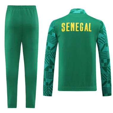 2022 Senegal green stripes full zipper jacket tracksuit size S~2XL