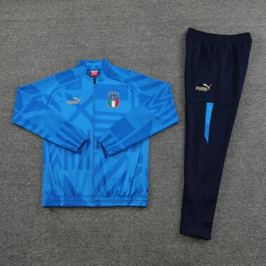 2022 Italy color blue stripes full zipper jacket tracksuit size S~2XL