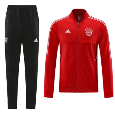 2022/23 Bayern red with white stripe full zipper jacket tracksuit size