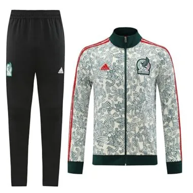 2022/23 Mexico white with green full zipper jacket tracksuit size S~2XL