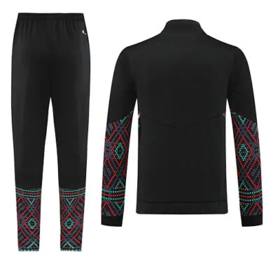 22-23 Ajax black with side stripes full zipper jacket tracksuit size S~2XL