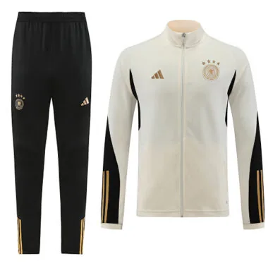 2022/23 Germany white with black stripe full zipper jacket tracksuit size