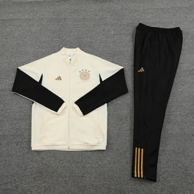 2022/23 Germany white with black stripe full zipper jacket tracksuit size