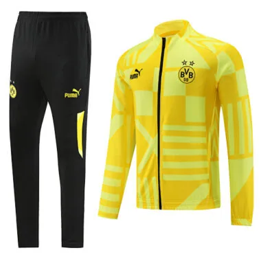 22-23 Dortmund yellow with black zipper full zipper jacket tracksuit size S~2XL