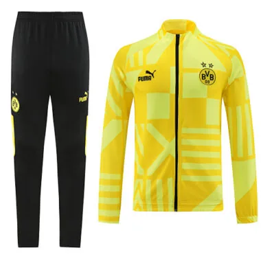 22-23 Dortmund yellow with black zipper full zipper jacket tracksuit size S~2XL