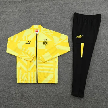 22-23 Dortmund yellow with black zipper full zipper jacket tracksuit size S~2XL