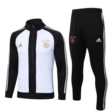 A596# 22-23 Germany white with black stripe jacket tracksuit size S-2XL