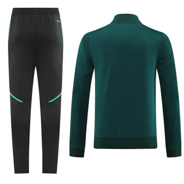 2022/23 Real Madrid green with black full zipper jacket tracksuit size S~2XL