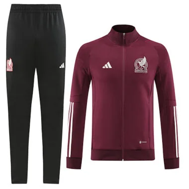 2022/23 Mexico dark red full zipper jacket tracksuit size S~2XL