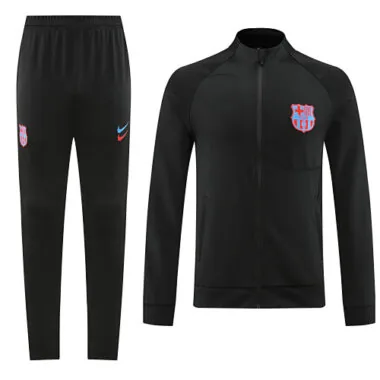 22-23 Bar black full zipper jacket tracksuit size S~2XL