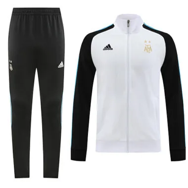 2022/23 Argentina white with black arm full zipper jacket tracksuit size S~2XL