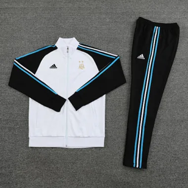 2022/23 Argentina white with black arm full zipper jacket tracksuit size S~2XL