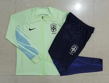 A544# 22-23 Brazil green jacket tracksuit size S-2XL