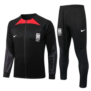 A542# 22-23 South Korea black with red jacket tracksuit size S-2XL