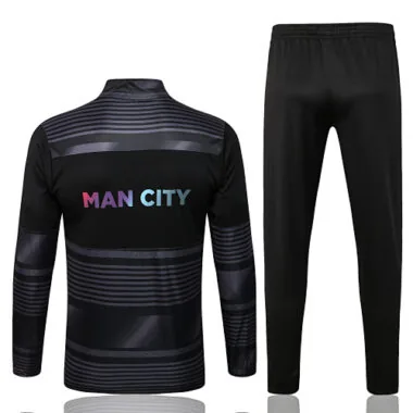 A541# 22-23 Man City gray with black jacket tracksuit size S-2XL