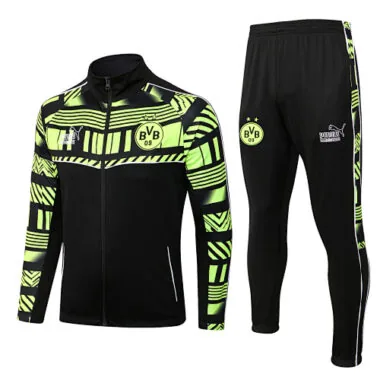 A539# 22-23 Dortmund black with yellow jacket tracksuit size S-2XL