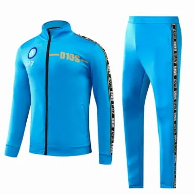 22-23 Napoli D10S blue full zipper jacket tracksuit size S-2XL