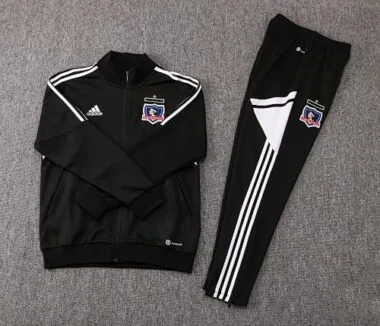 22-23 Colo colo balck full zipper jacket tracksuit size S-2XL