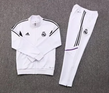 2022/23 Real Madrid white full zipper jacket tracksuit size S~2XL