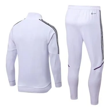 2022/23 Real Madrid white full zipper jacket tracksuit size S~2XL