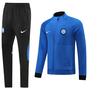 22-23 Inter color blue full zipper jacket tracksuit size S~2XL