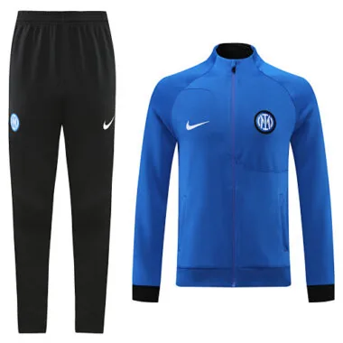 22-23 Inter color blue full zipper jacket tracksuit size S~2XL