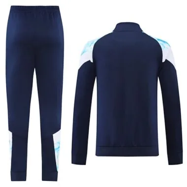 22-23 Man City navy blue with white full zipper jacket tracksuit size S~2XL