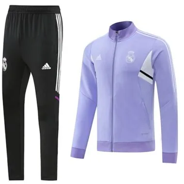 22-23 Real Madrid purple with white full zipper jacket tracksuit size S~2XL