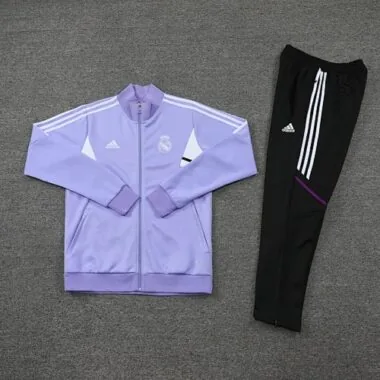 22-23 Real Madrid purple with white full zipper jacket tracksuit size S~2XL