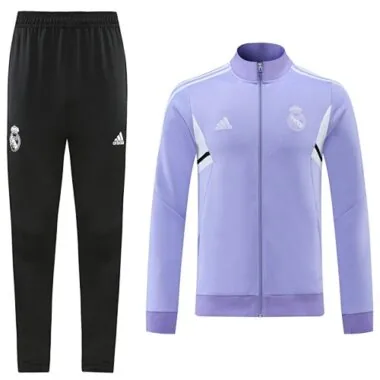 22-23 Real Madrid purple with white full zipper jacket tracksuit size S~2XL