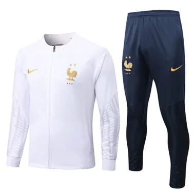 A529# 22-23 France white jacket tracksuit size S-2XL